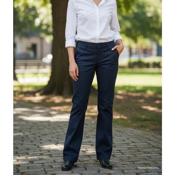 Womens Dockers Metro Trouser Secret Stretch Chino Casual Pants - Sz 8 - Picture 1 of 2